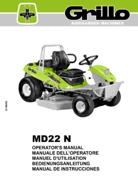 Grillo Climber MD22N Operators Manual