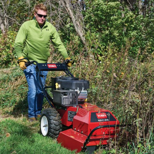 Toro Brush Cutter BRC-28 self-propelled walk-behind mower used for clearing thick brush