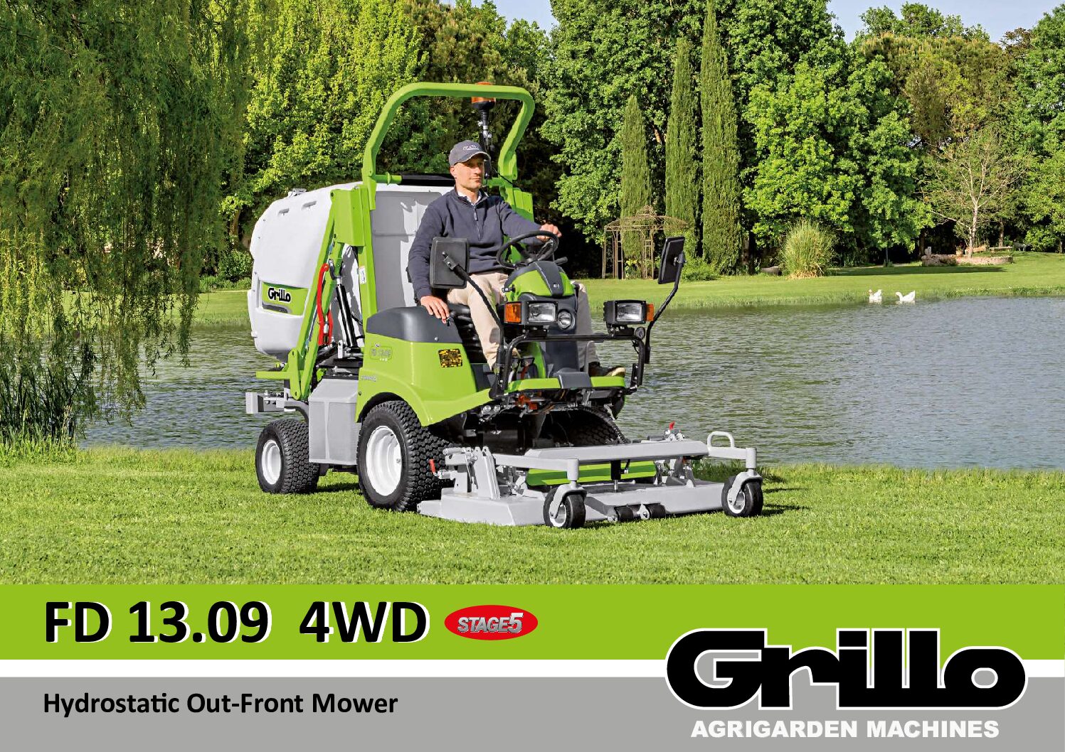 Grillo FD13094WD Commercial Grass-Collection Mower Leaflet