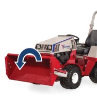 Ventrac Power Bucket 48" Tractor Attachment - studio side view