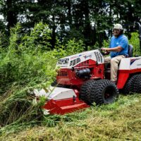 Ventrac Tough Cut Mower Attachment - cutting through ferns and bushes