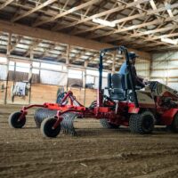 Ventrac 49" Landscape Rake Tractor Attachment - raking paddock