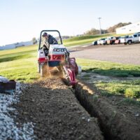 Ventrac Trencher Tractor Attachment - trenching