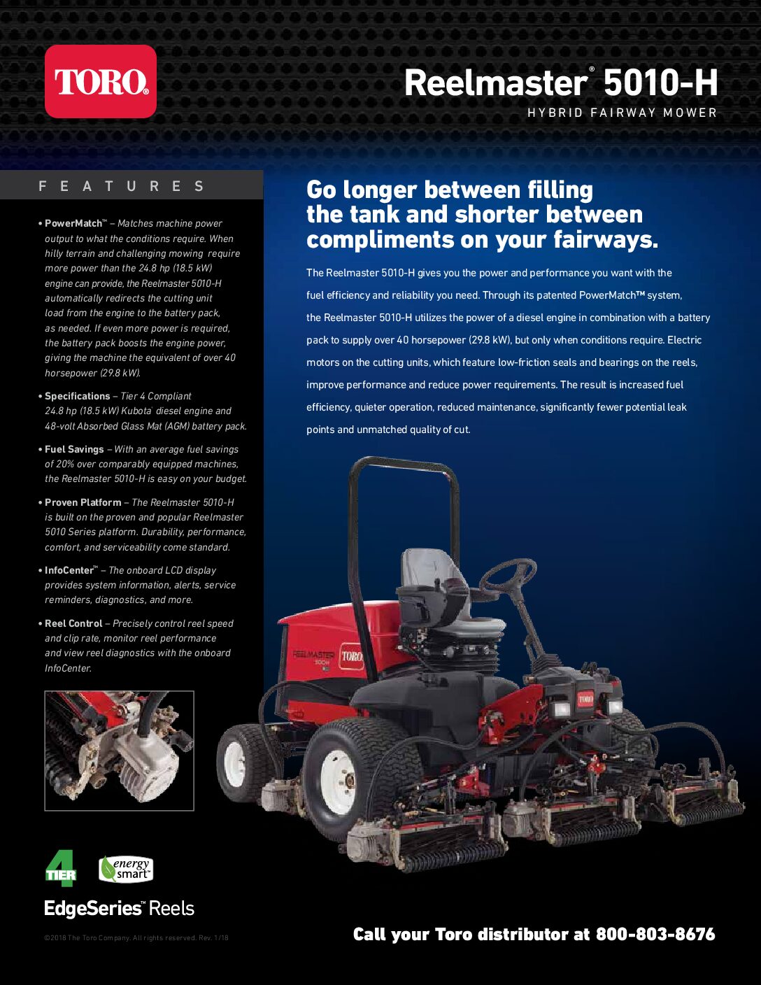 ReelMaster 5010 Hybrid Ride On Mower Sell Sheet