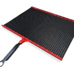 SMG SportsChamp rubber drag mat attachment featuring a tow bar for professional artificial turf care