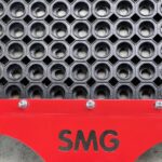 SMG SportsChamp rubber drag mat attachment for artificial turf grooming and maintenance