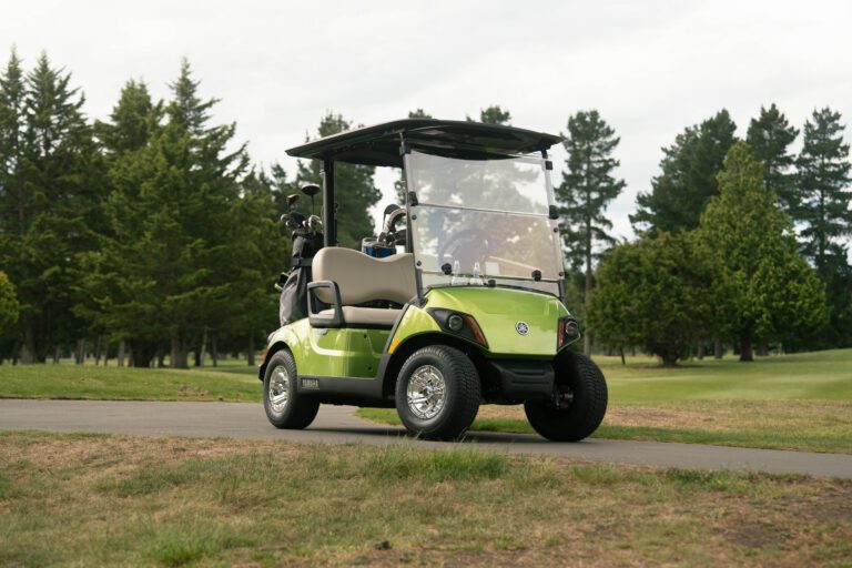 Yamaha Personal Transport Golf Cart in Lime Green