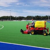 Canterbury Hockey Turf being Maintained by SMG machine