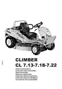 Grillo Climber 7.18 Ride-On Mower Spare Parts Book