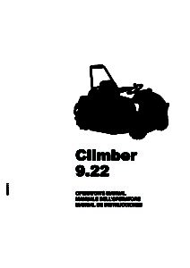 Grillo Climber 9.22 Ride on Mower Operator Manual