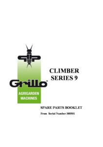 Grillo Climber 9 Series Part Book
