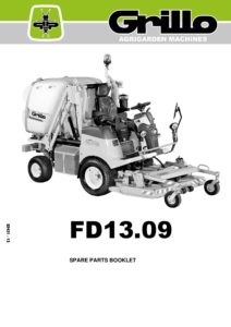 FD1309 4WD Commercial Grass-Collection Mower Spare Parts Book