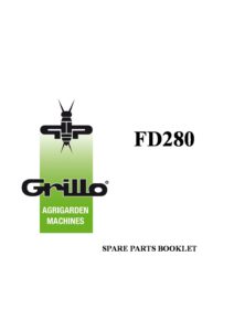 Grillo FD280 Grass-Collection Mower Spare Parts Book