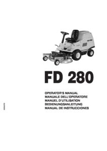Grillo FD280 Grass Collection Mower Operators Manual