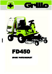 Grillo FD450 Grass-Collection Mower Spare Part Book