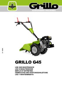 Grillo G45 Operators Manual