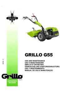 GRILLO G55 USE AND MAINTENANCE