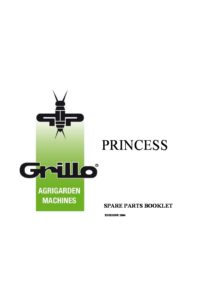 Grillo Princess Rotary Tiller Spare Parts Book
