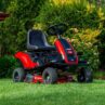 Battery Powered Mower on Lawn