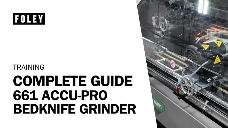 Complete Guide Foley 661 Accu-Pro Bedknife Grinder | Training