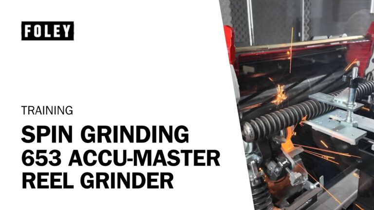 Spin Grinding Foley 653 Accu-Master Reel Grinder | Training