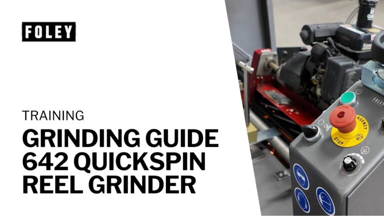 Foley 642 QuickSpin Reel Grinder Training