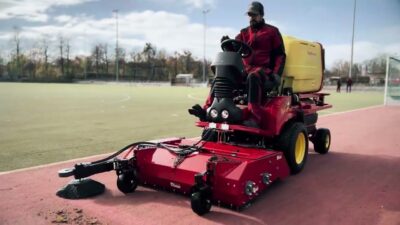 The SportChamp from SMG: The perfect solution for hockey field maintenance.